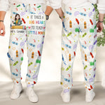 Teacher Gift It Takes A Big Heart To Teach Little Minds - Personalized Sweatpants