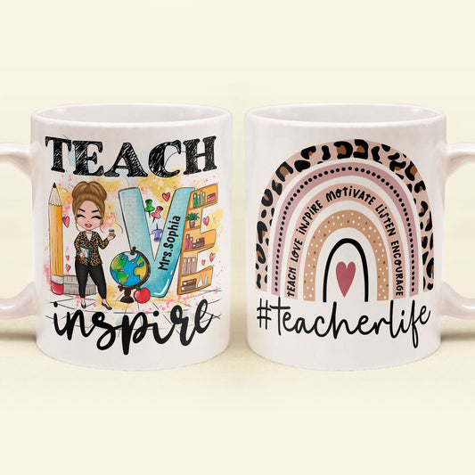 Teacher Life  - Personalized Mug - Birthday Gift For Teachers 