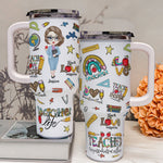 Teacher Life - Personalized 40oz Tumbler With Straw