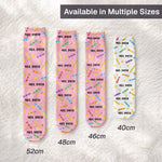 Teacher Off Duty Funny Gift - Personalized Socks
