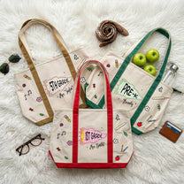 Teacher Pennant Flag - Personalized Tote Bag