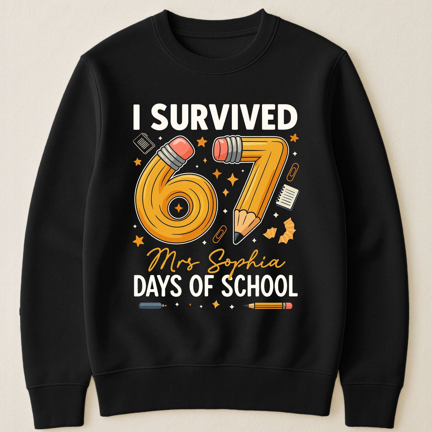 Teacher Survived 67 Days Of School - Personalized Shirt