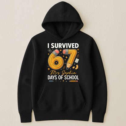 Teacher Survived 67 Days Of School - Personalized Shirt