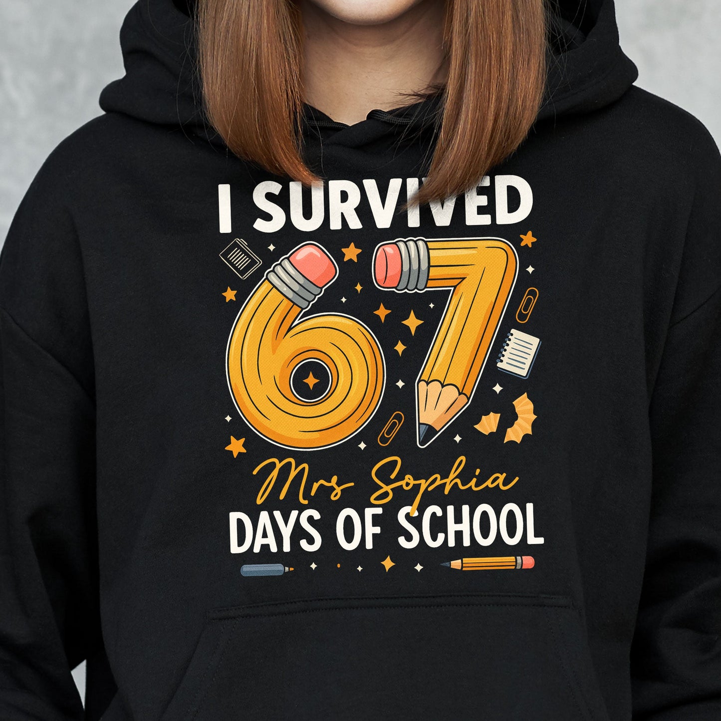 Teacher Survived 67 Days Of School - Personalized Shirt
