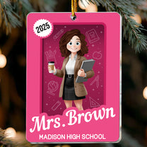 Teacher Toy Box - Teacher Custom Gift - Personalized Acrylic Ornament