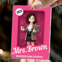 Teacher Toy Box - Teacher Custom Gift - Personalized Acrylic Ornament