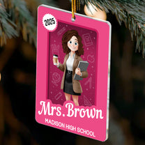 Teacher Toy Box - Teacher Custom Gift - Personalized Acrylic Ornament