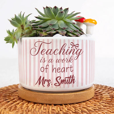 Teacher Appreciation Gifts Christmas Birthday Gift - Personalized Plant Pot