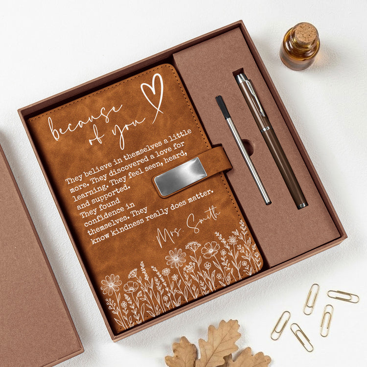 Teacher-Because-Of-You-Thank-You-Year-End-Gift-Personalized-Notebook-Set-1