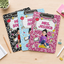 Teacher-Cartoon-Composition-Book-Personalized-Clipboard-1
