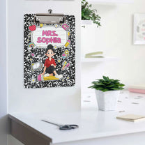 Teacher-Cartoon-Composition-Book-Personalized-Clipboard-5