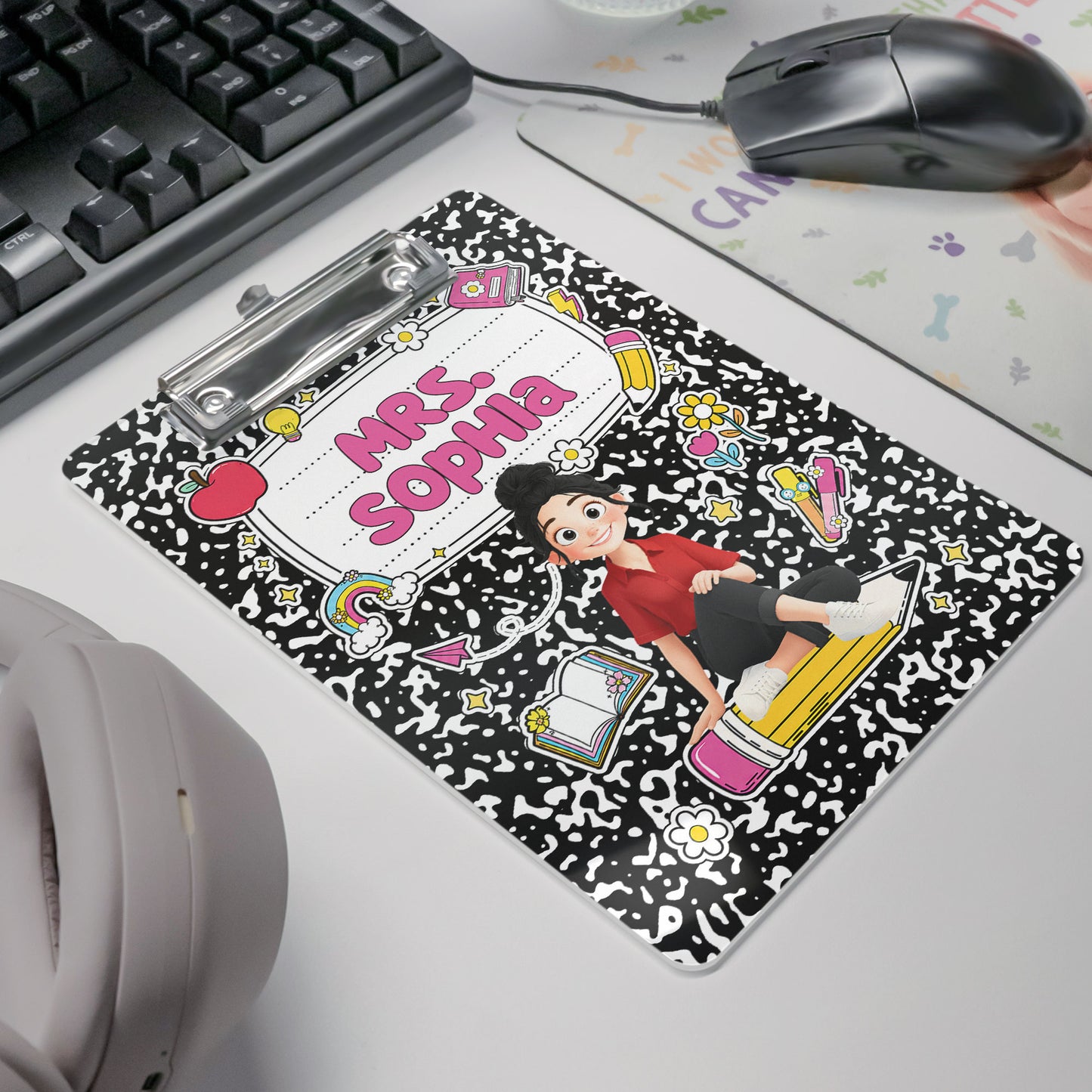 Teacher-Cartoon-Composition-Book-Personalized-Clipboard-6