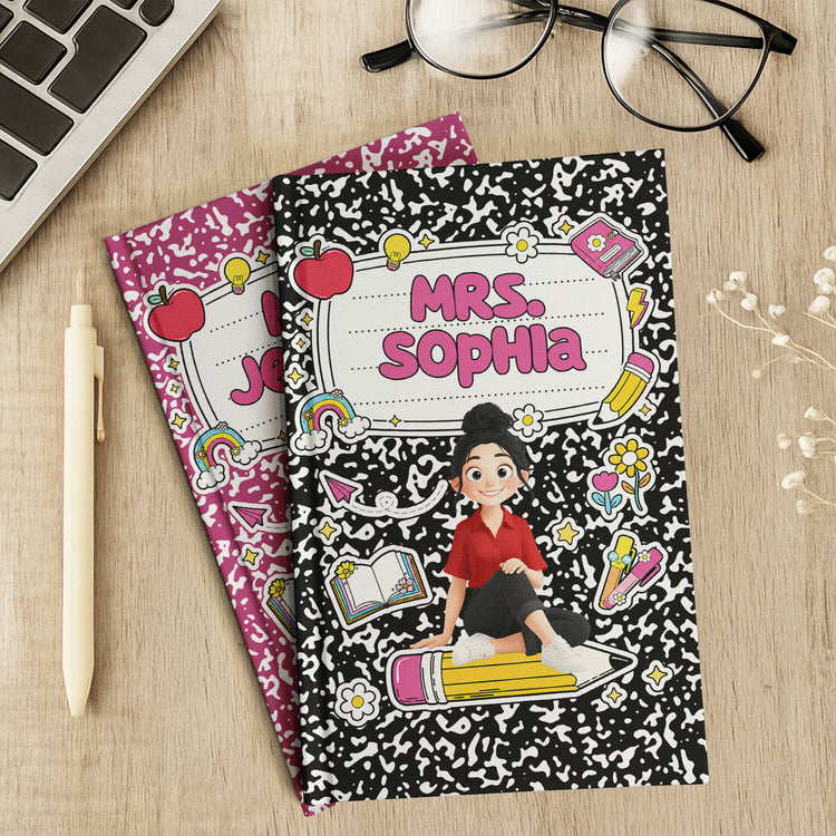 Teacher-Cartoon-Composition-Book-Personalized-Journal-5