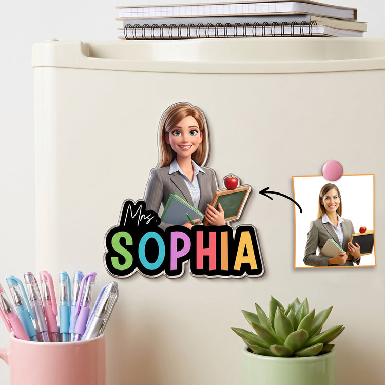 Teacher-Cartoon-Version-Personalized-Magnet1