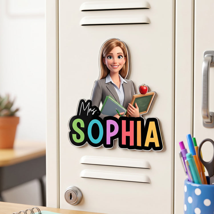 Teacher-Cartoon-Version-Personalized-Magnet2