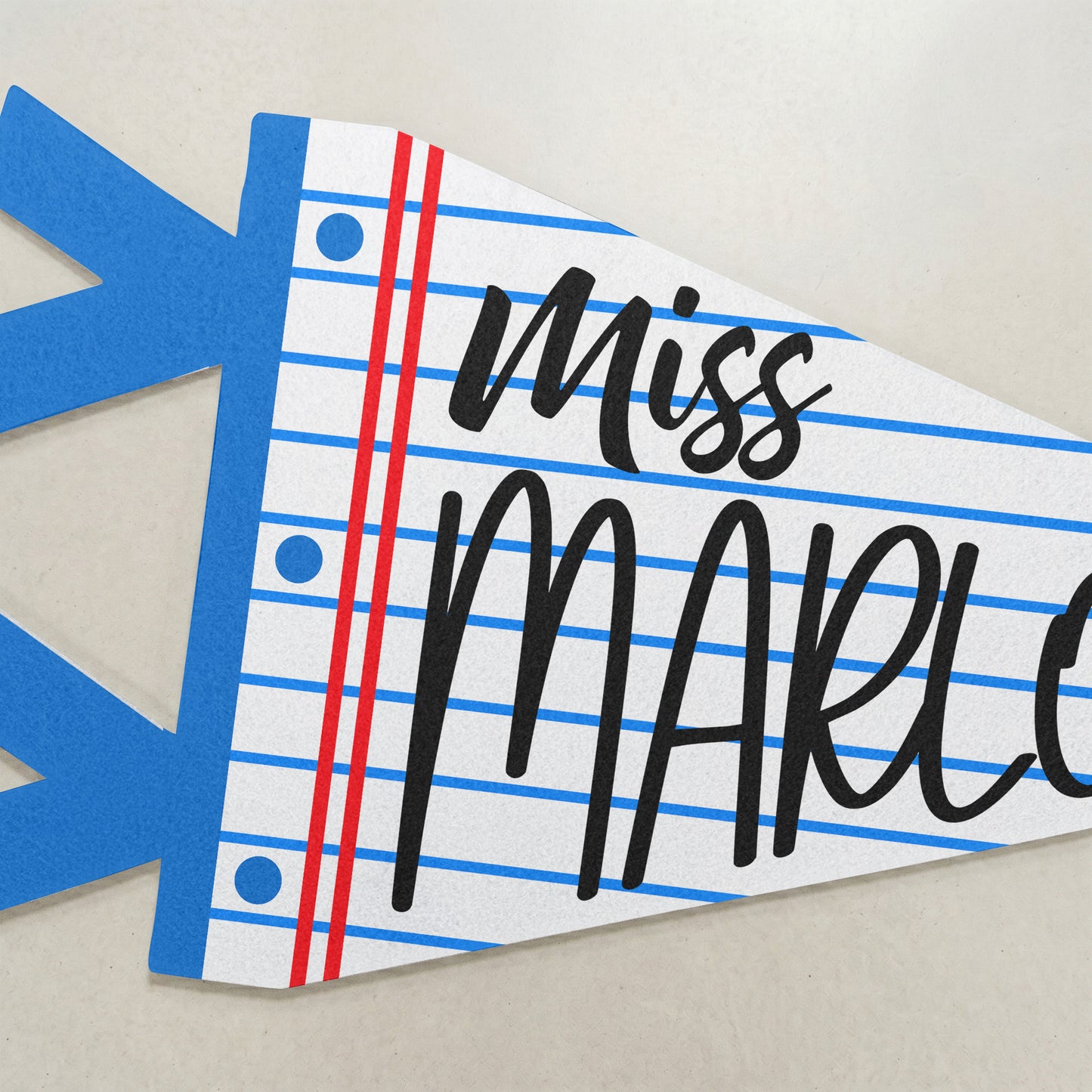 Teacher-Custom Name Classroom Decor - Personalized Pennant 4