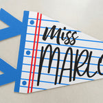 Teacher-Custom Name Classroom Decor - Personalized Pennant 4