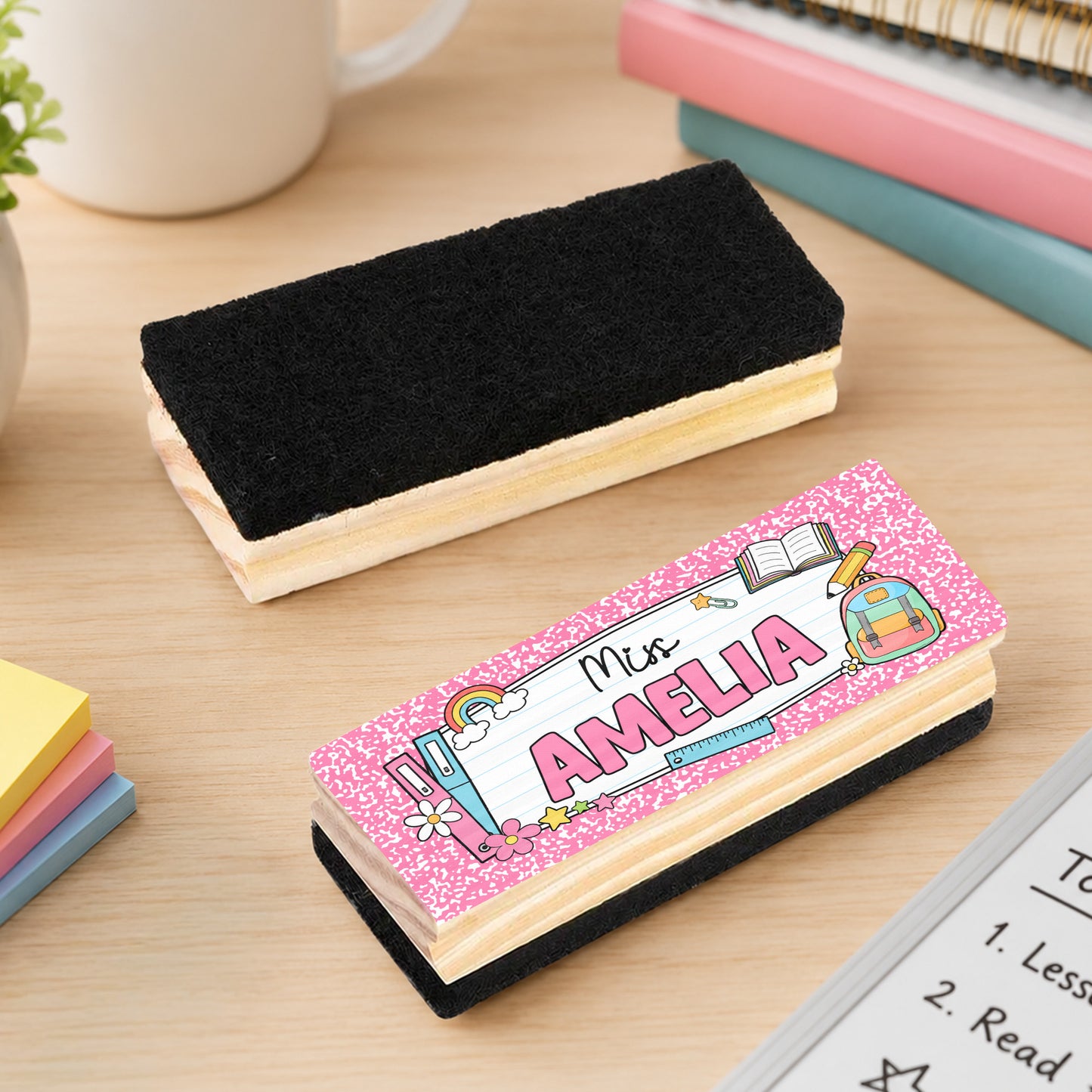 Teacher-Custom Name - Personalized Whiteboard Eraser 2