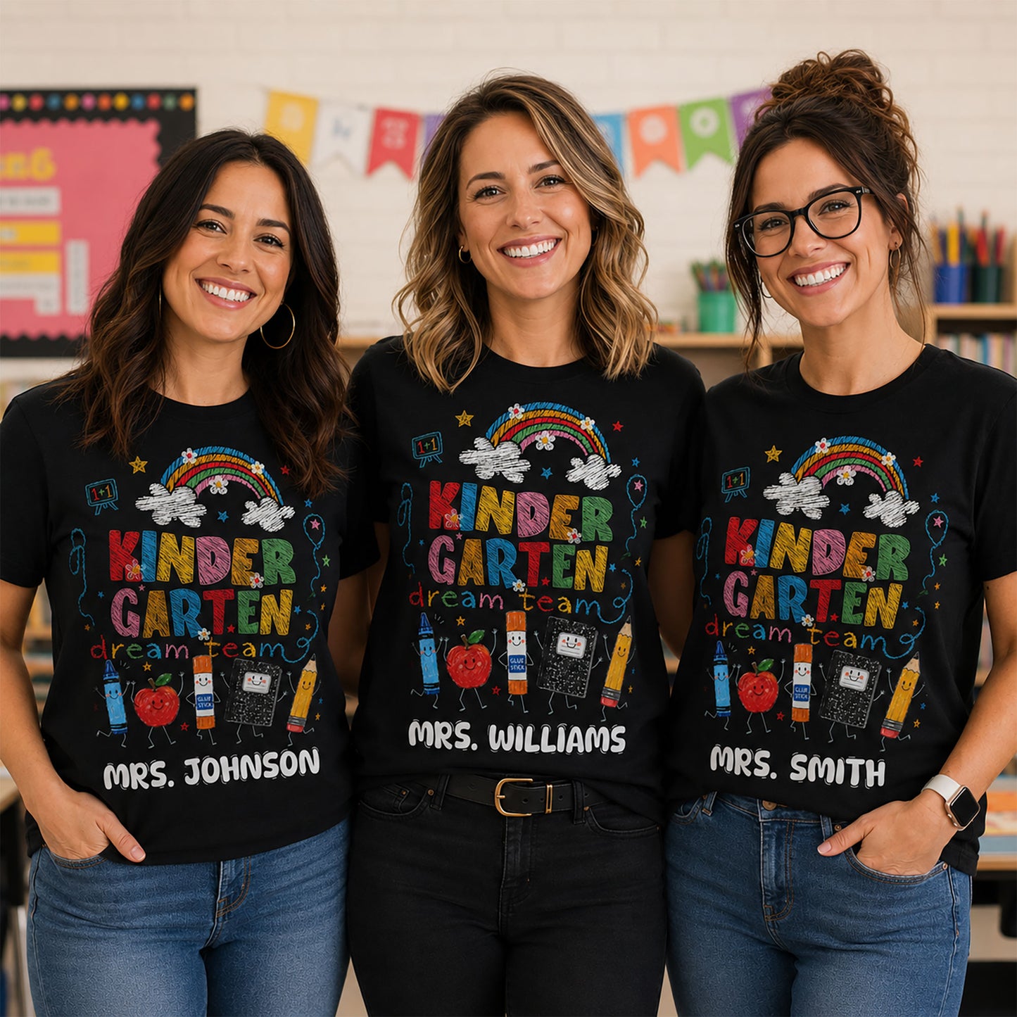 Teacher-Dream-Team-Gift-For-Teacher-Coworker-Personalized-Shirt-1