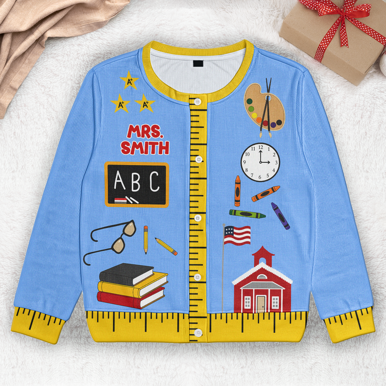Teacher-Funny-Pattern-Personalized-Cardigan-2