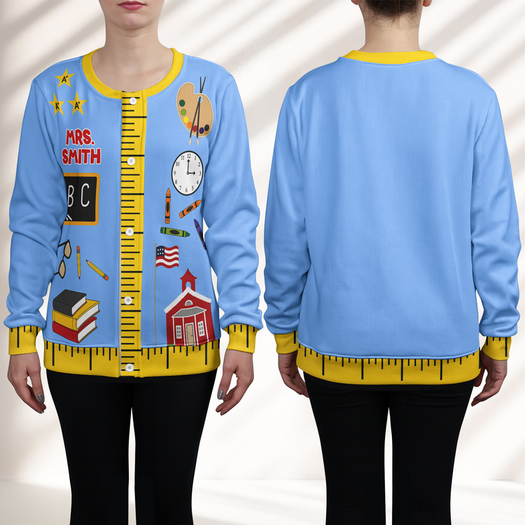 Teacher-Funny-Pattern-Personalized-Cardigan-3