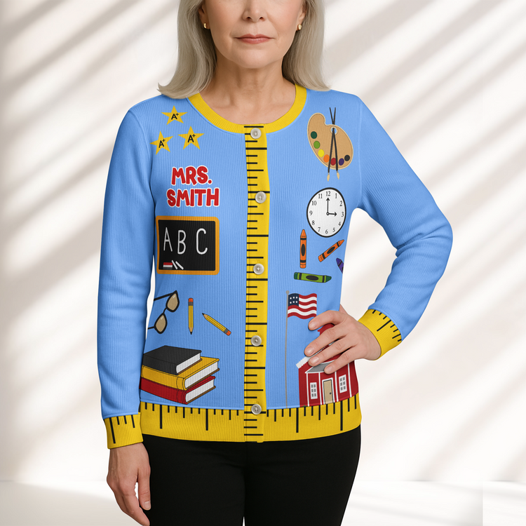 Teacher-Funny-Pattern-Personalized-Cardigan-6