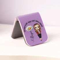Teachers Plant Seeds That Grow Forever - Personalized Leather Magnetic Bookmark