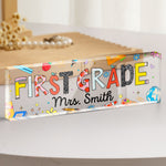 Teaching Custom Grade Teacher Appreciation Back To School - Personalized Name Plate