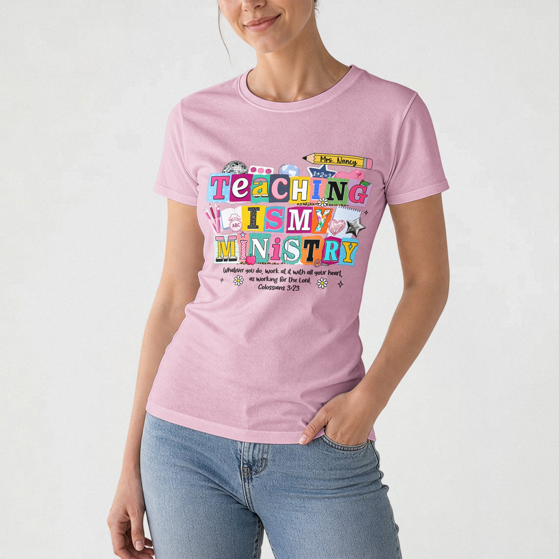 Teaching-Is-My-Ministry-Personalized-Shirt