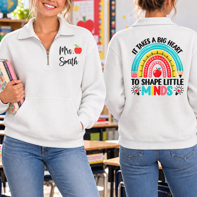 Teaching Is Work Of Heart Gift For Teachers - Personalized Sweatshirt