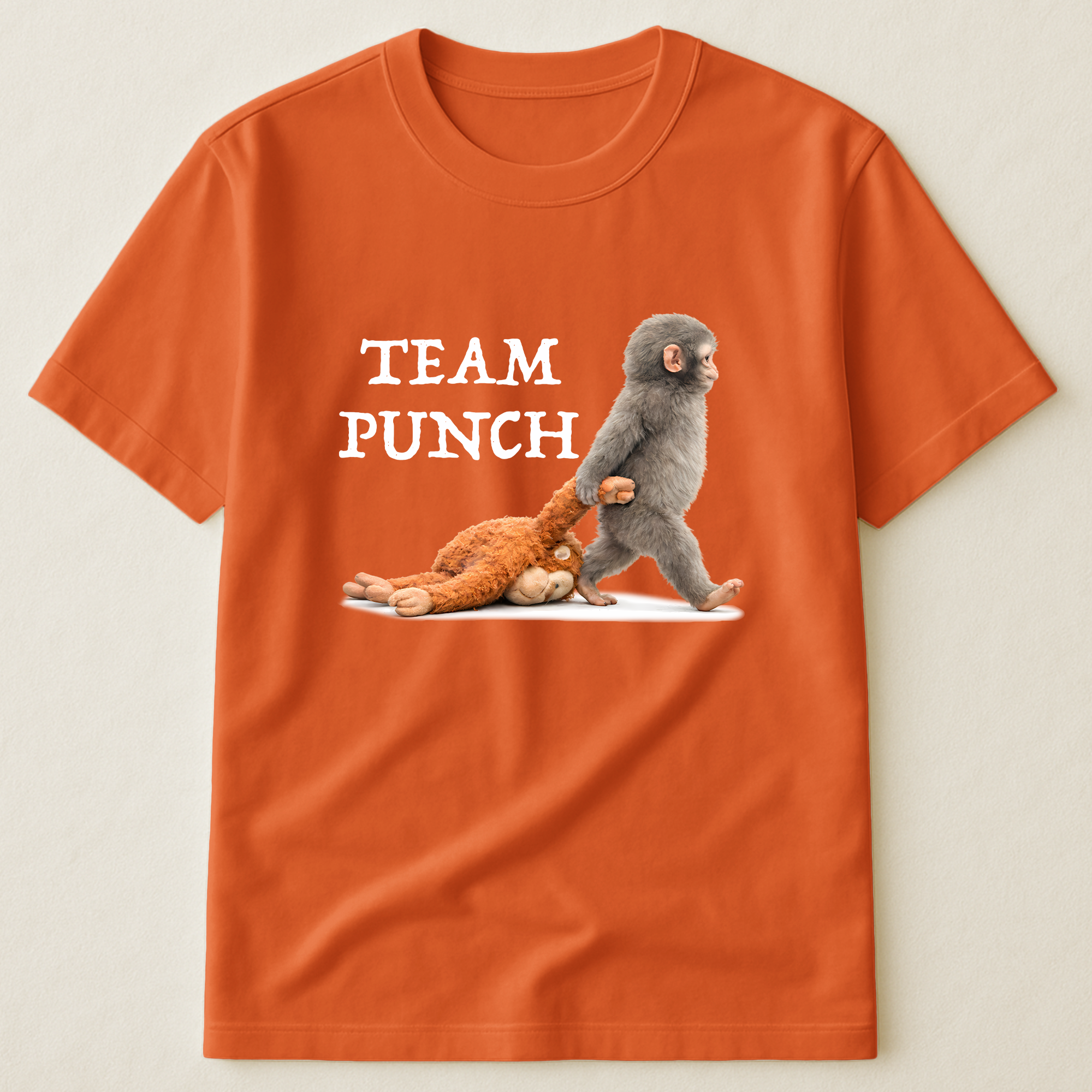 Team-Punch-Baby-Monkey-Punch-Support-Animal,-Peace-Lovers-Shirt-1