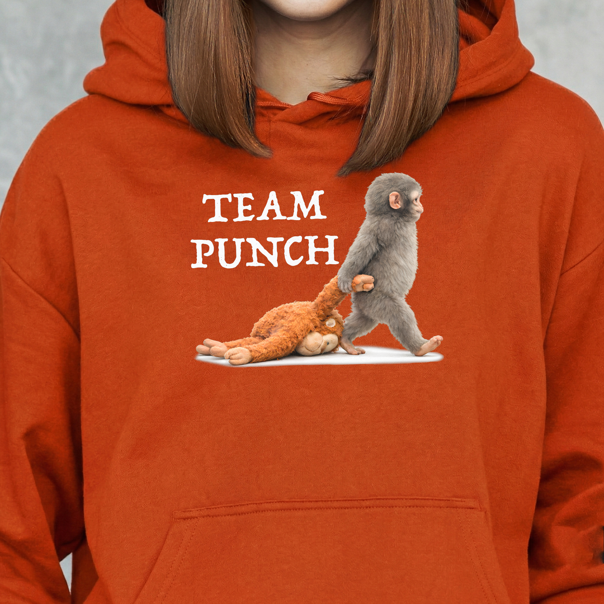 Team-Punch-Baby-Monkey-Punch-Support-Animal,-Peace-Lovers-Shirt-6