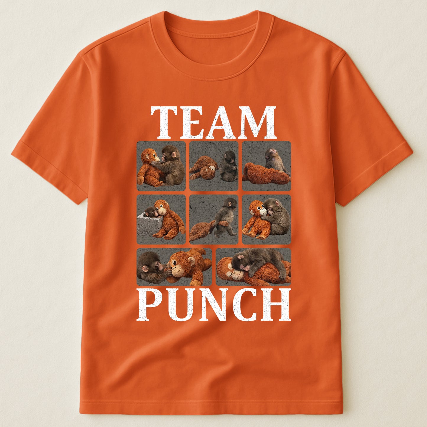Team-Punch-Punch-Monkey-Lovers,-Animal-Support,-Peace-Lovers-Shirt- 1