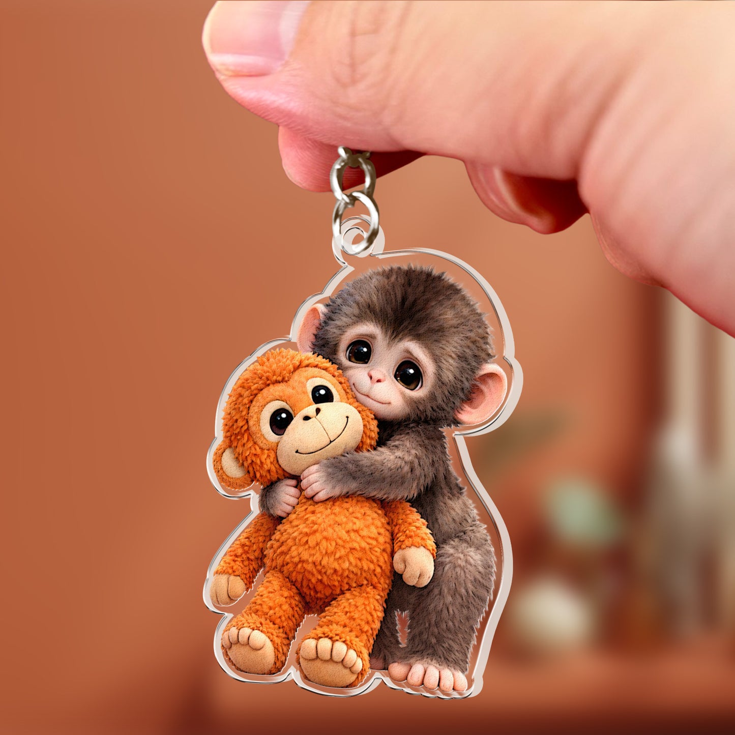 Team-Punch,-Punch-The-Abandoned-Baby-Monkey,-Punch-Support-Keychain-3