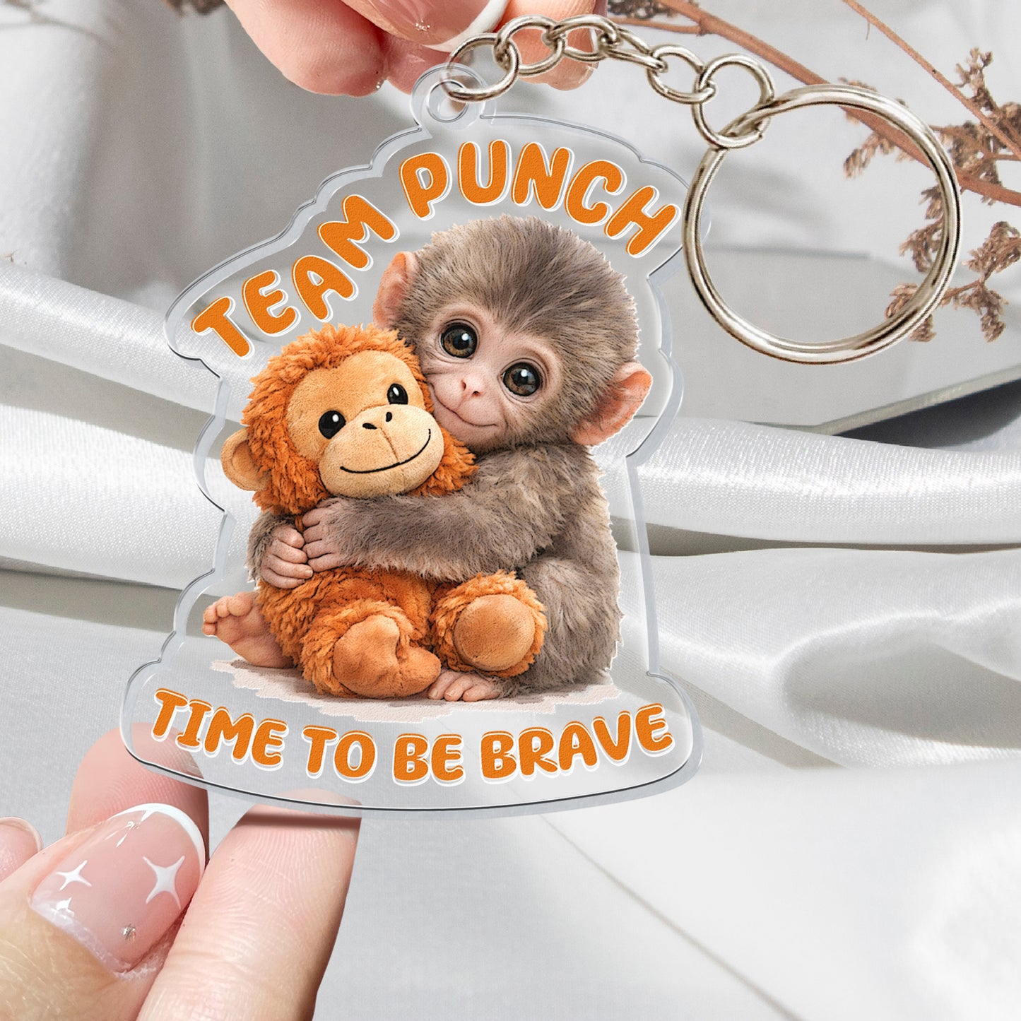 Team-Punch,-Punch-The-Abandoned-Baby-Monkey-Time-To-Be-Brave-Keychain-2