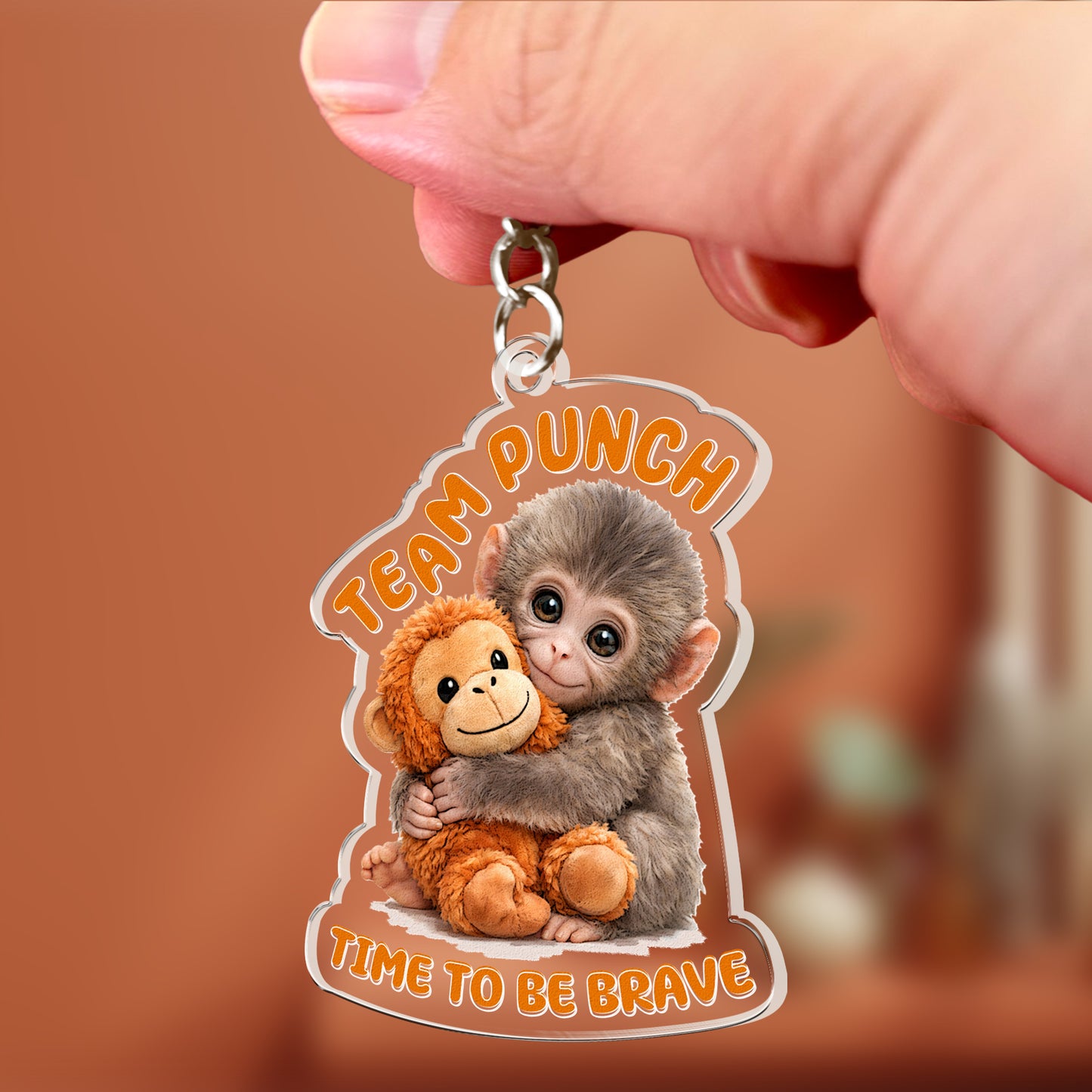 Team-Punch,-Punch-The-Abandoned-Baby-Monkey-Time-To-Be-Brave-Keychain-3