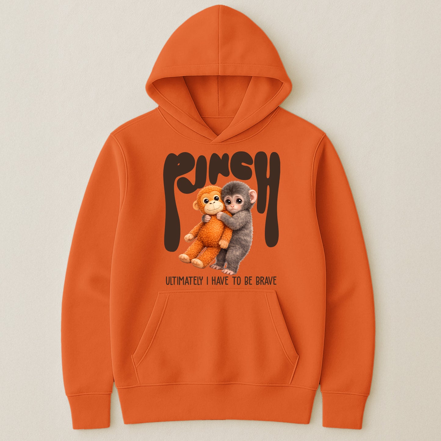 Team-Punch-Ultimately-I-Have-To-Be-Brave-Punch-Monkey-Lovers,-Animal-Support,-Peace-Lovers-Shirt-3