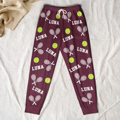 Tennis Custom Name - Personalized Sweatpants