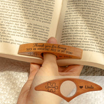 Thank You For Being Important Piece Of My Story - Personalized Book Page Holder