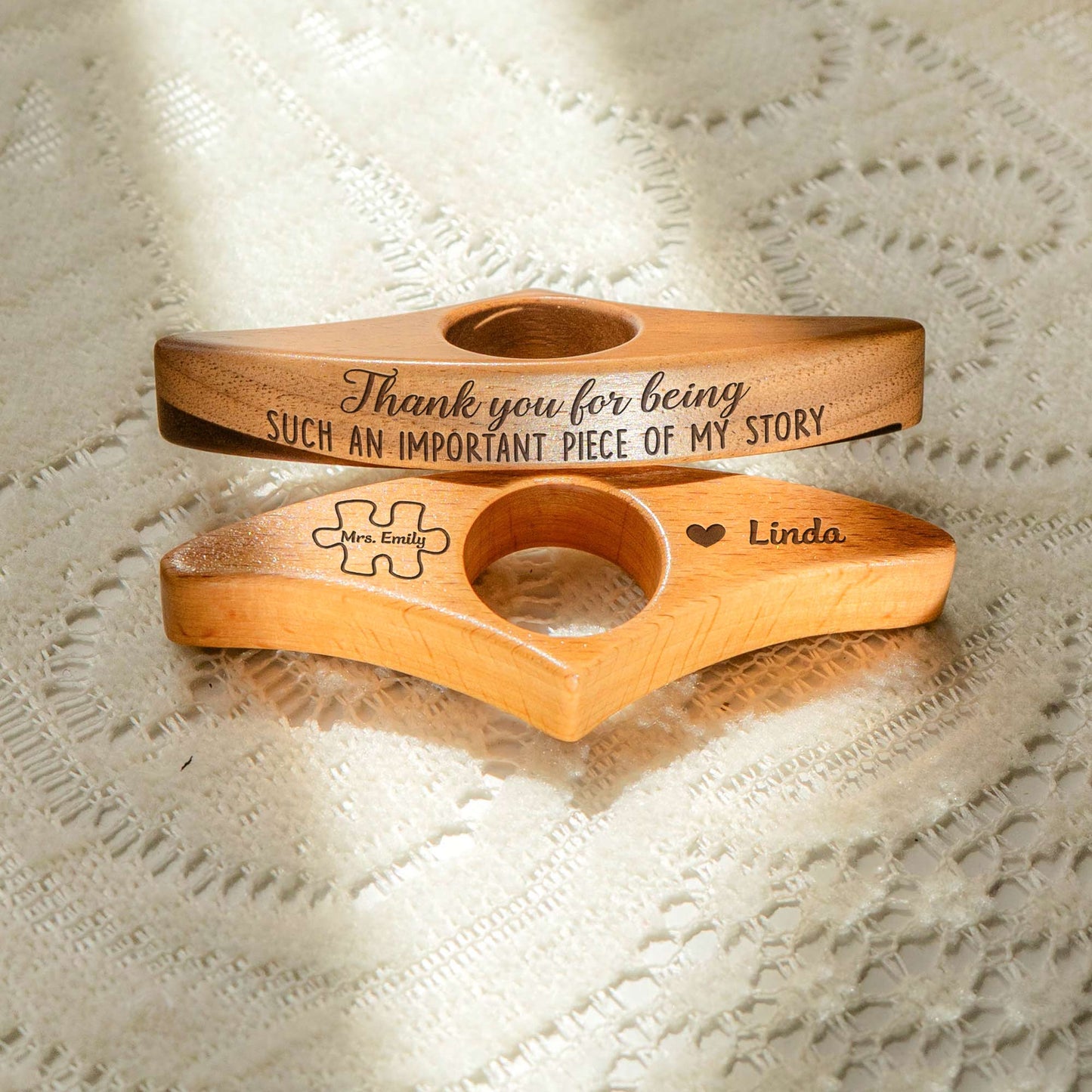 Thank You For Being Important Piece Of My Story - Personalized Book Page Holder