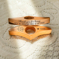 Thank You For Being Important Piece Of My Story - Personalized Book Page Holder