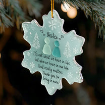 Thank You For Being In Mine 2D Flat Snowflake - Acrylic Ornament