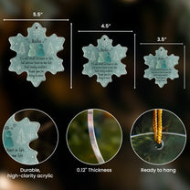 Thank You For Being In Mine 2D Flat Snowflake - Acrylic Ornament