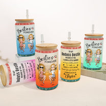 Thank You For Being My Unbiological Sister - Personalized Frosted Glass Cup