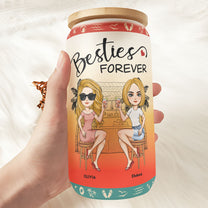 Thank You For Being My Unbiological Sister - Personalized Frosted Glass Cup