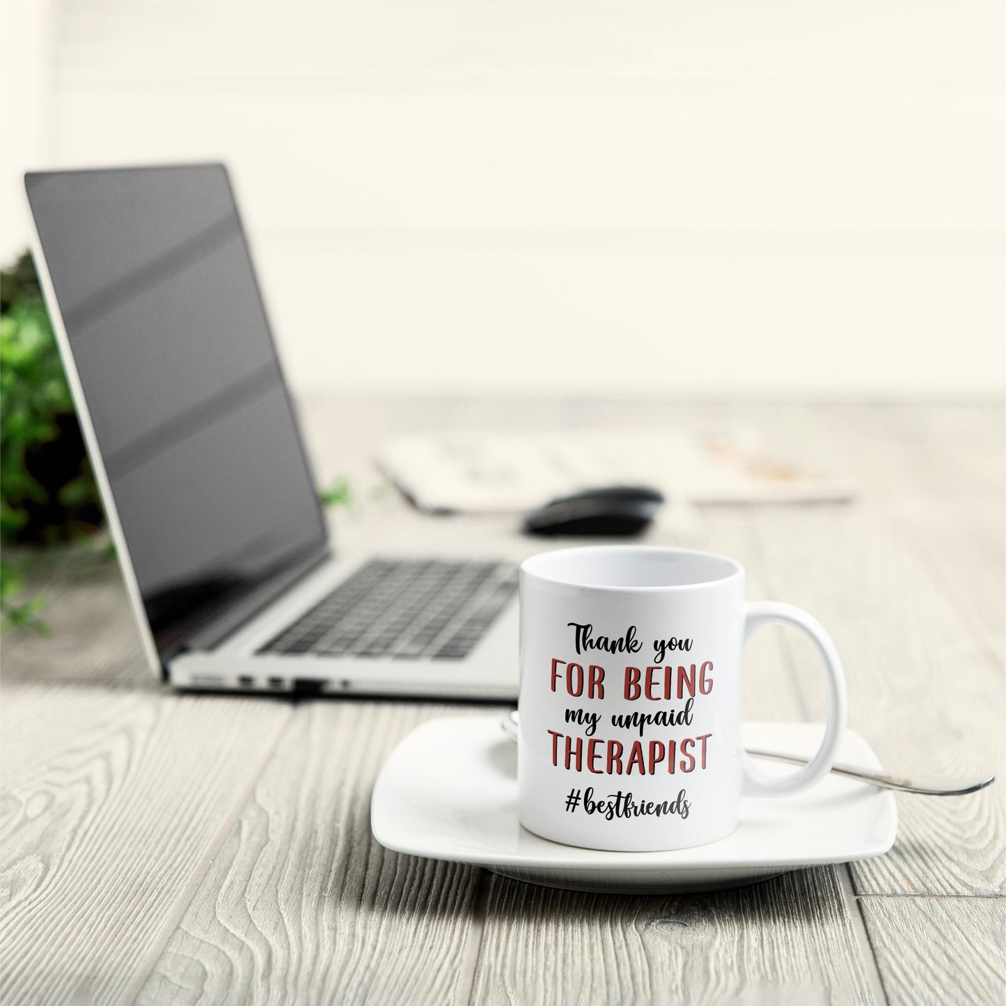 Thank You For Being My Unpaid Therapist - Personalized Mug - Fall Season, Birthday, Autumn Gift For Besties, Best Friends, Soul Sisters