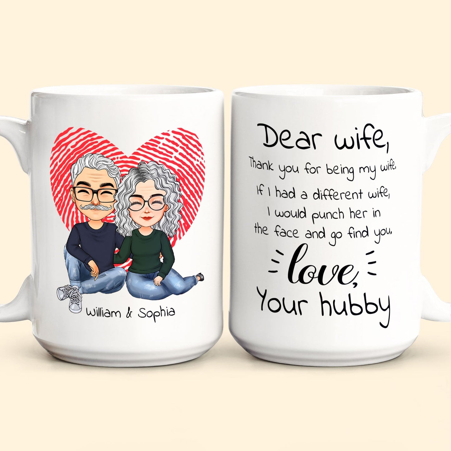 Thank You For Being My Wife - Personalized Mug