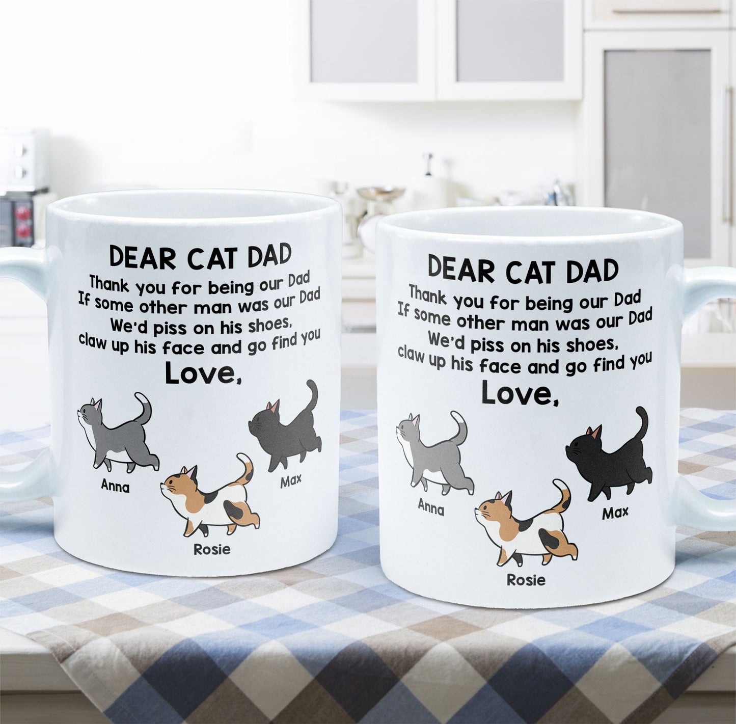 Thank You For Being Our Dad - Personalized Mug