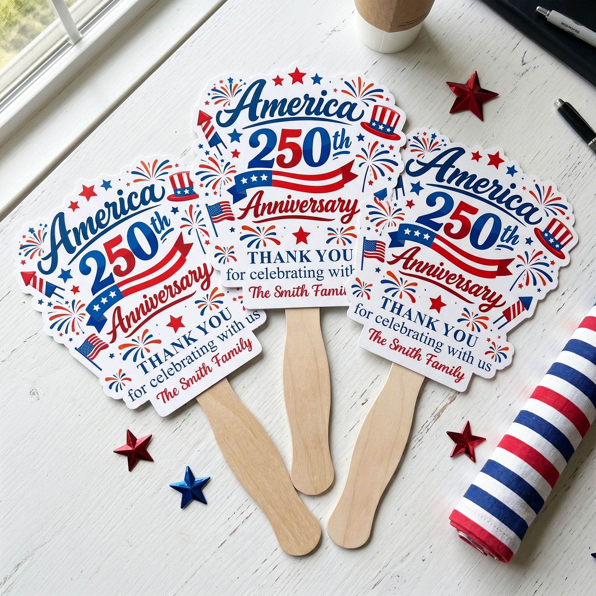 Thank You For Celebrating With Us - Personalized Fan