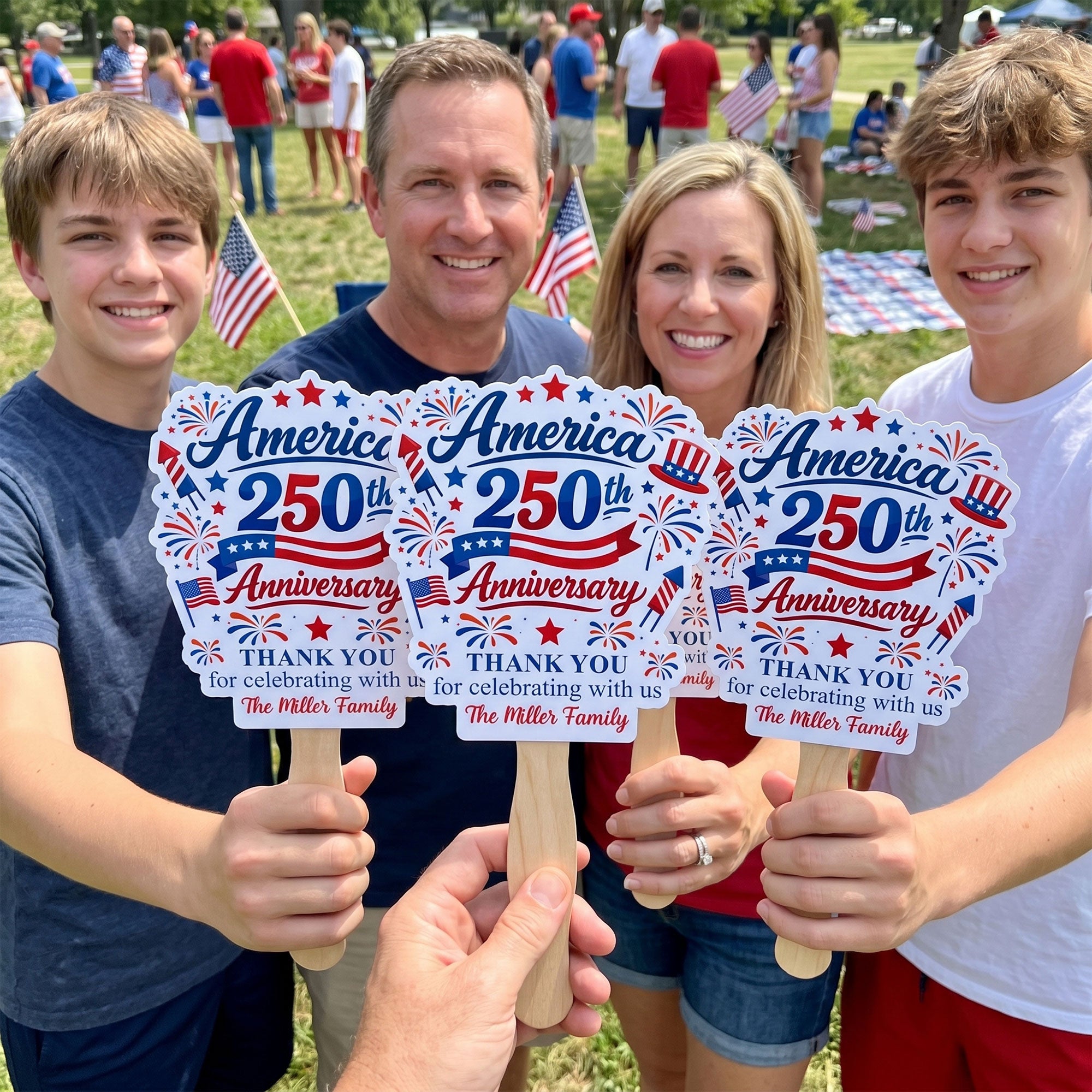 Thank You For Celebrating With Us - Personalized Fan
